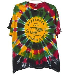 Barracuda Taphouse Grill Tie-Dye T-Shirt Bite Me Coconut Grove Florida Size XL